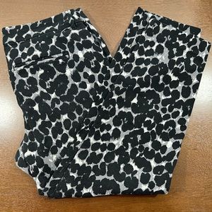 Old Navy Cheetah Print Cropped Harper Mid Rise Pants
